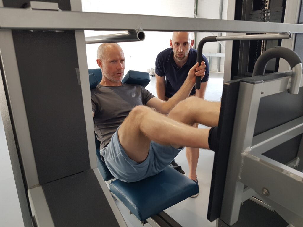 Personalised strength training on leg press